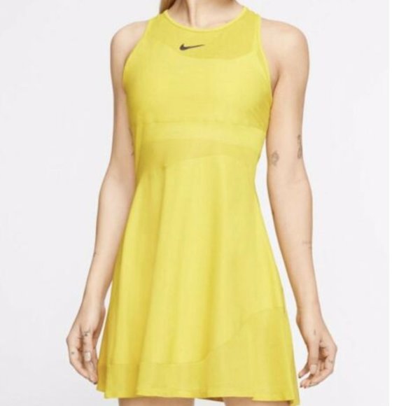 yellow nike dress